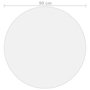 Voir la diapositive 5 : VIDAXL Protecteur de table transparent Ø 90 cm 2 mm PVC