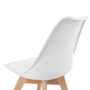 Voir la diapositive 6 : ID MARKET Lot de 6 chaises scandinaves SARA blanc x2, gris clair x2 et patchworks multi-couleurs