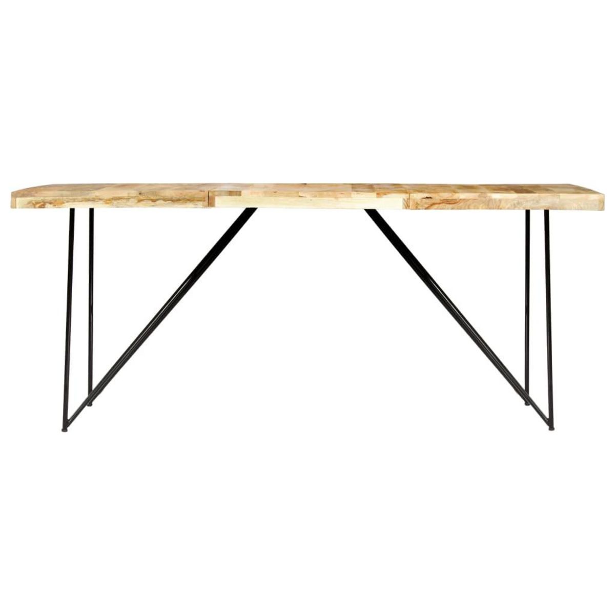 VIDAXL Table a manger 180x90x76 cm Bois de manguier massif