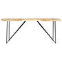 Voir la diapositive 2 : VIDAXL Table a manger 180x90x76 cm Bois de manguier massif