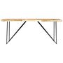 Voir la diapositive 2 : VIDAXL Table a manger 180x90x76 cm Bois de manguier massif