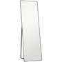 Voir la diapositive 1 : HOMCOM Grand miroir pleine longueur rectangulaire 50 x 160 cm - miroir sur pied ou mural - noir