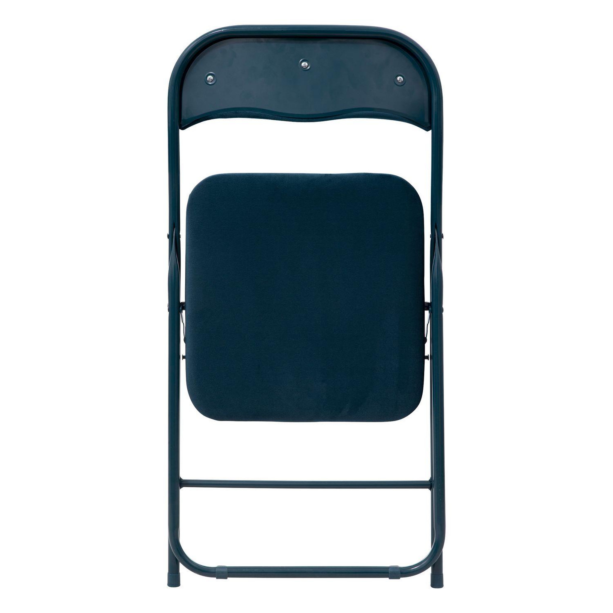 Voir la diapositive 2 : FIVE Lot de 6 chaises pliantes effet velours