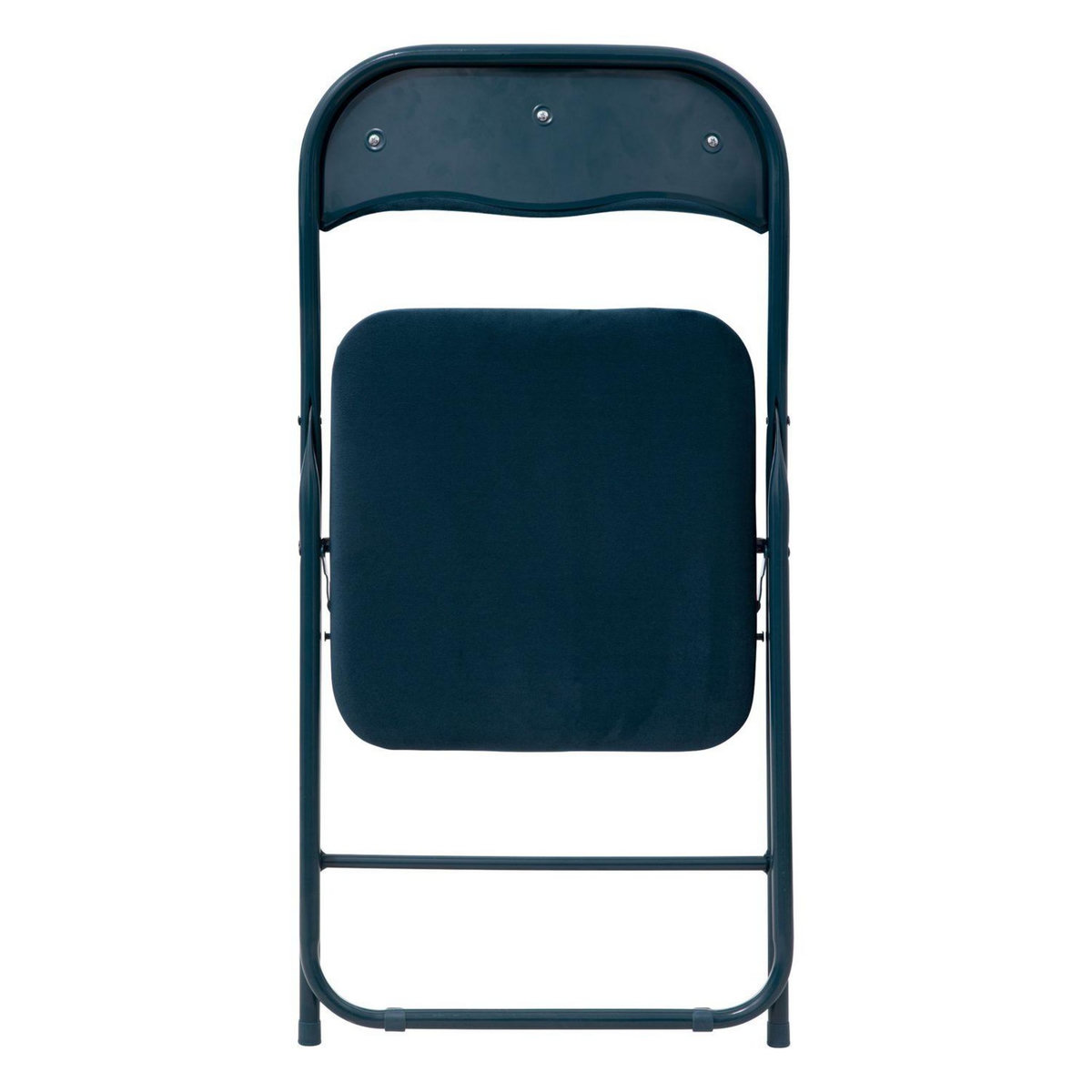 FIVE Lot de 6 chaises pliantes effet velours