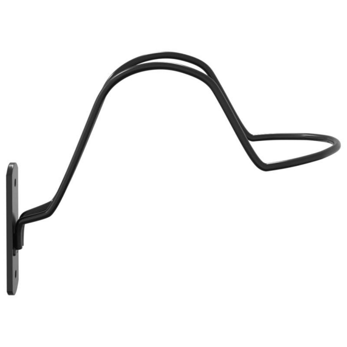 VIDAXL Porte casque pour équitation mural noir acier