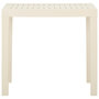Voir la diapositive 3 : VIDAXL Table de jardin Blanc 79x65x72 cm Plastique
