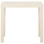 Voir la diapositive 3 : VIDAXL Table de jardin Blanc 79x65x72 cm Plastique
