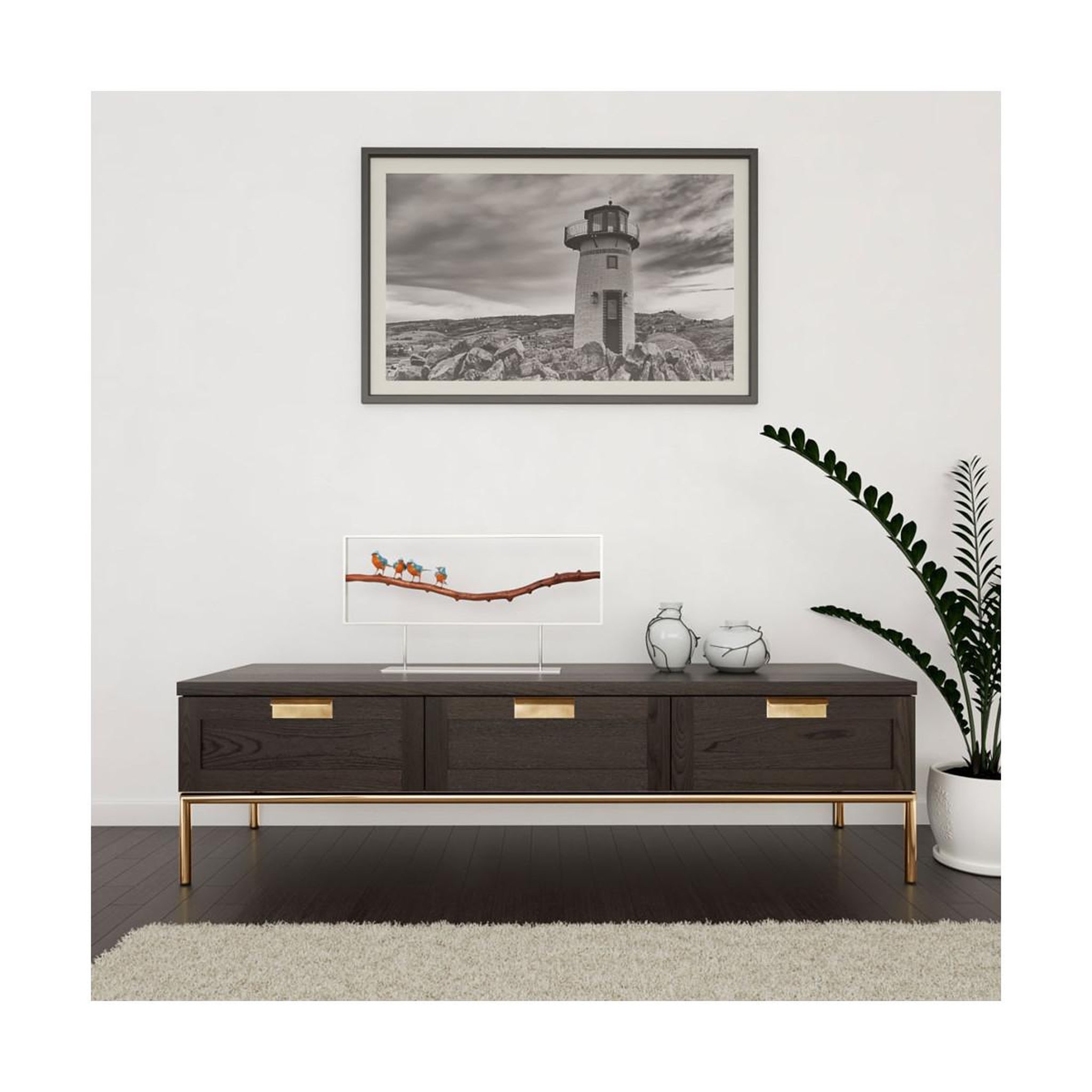 Voir la diapositive 3 : Paris Prix Console design en bois  pimlico  150cm naturel
