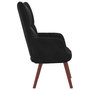 Voir la diapositive 4 : VIDAXL Chaise de relaxation Noir Velours