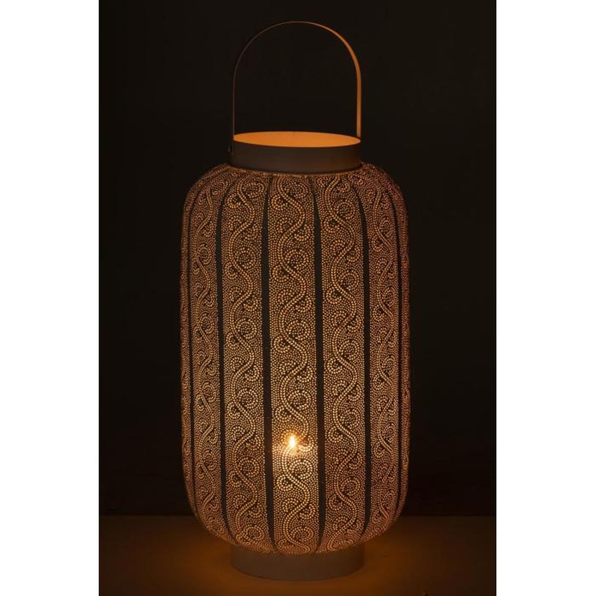 Voir la diapositive 3 : Paris Prix Lanterne Déco en Métal  Wiz  70cm Blanc