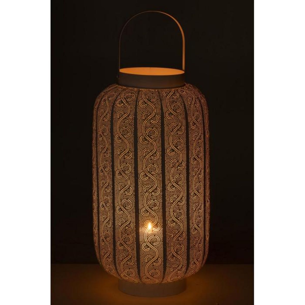 Paris Prix Lanterne Déco en Métal  Wiz  70cm Blanc