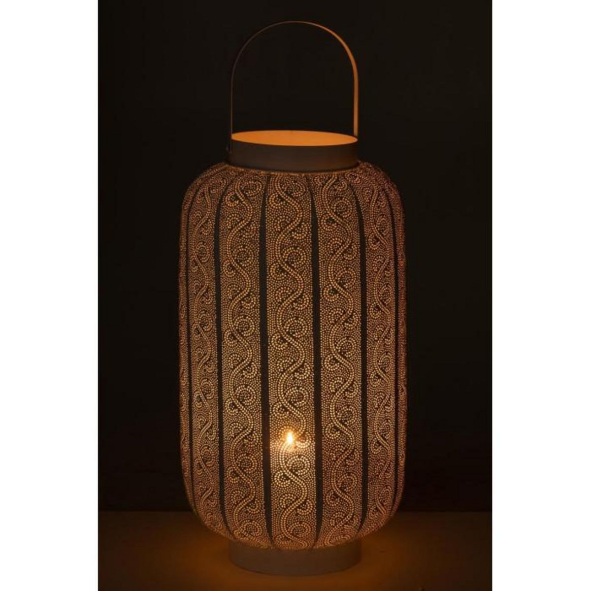 Paris Prix Lanterne Déco en Métal  Wiz  70cm Blanc