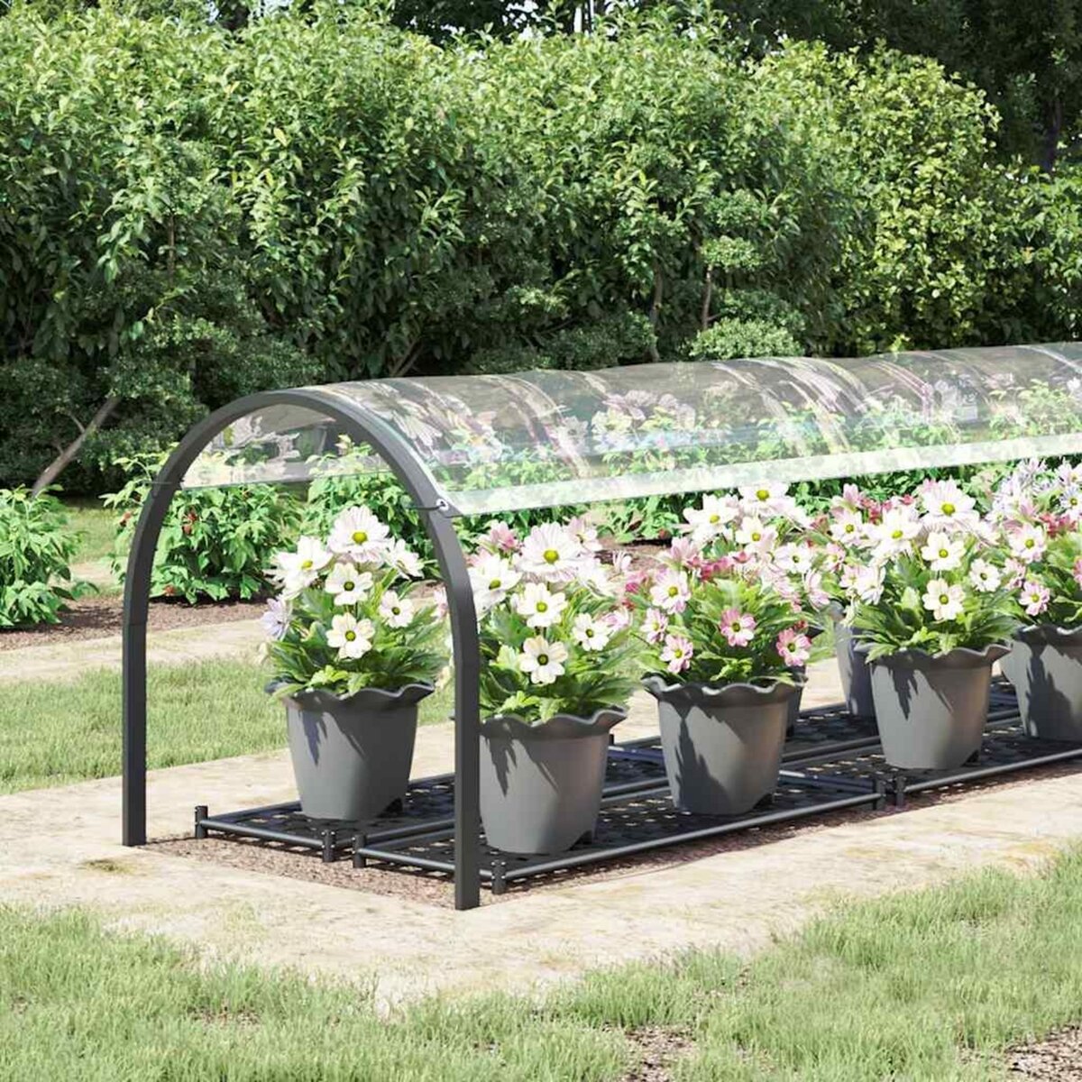 VIDAXL Bache transparente avec œillets 1x4 m PVC