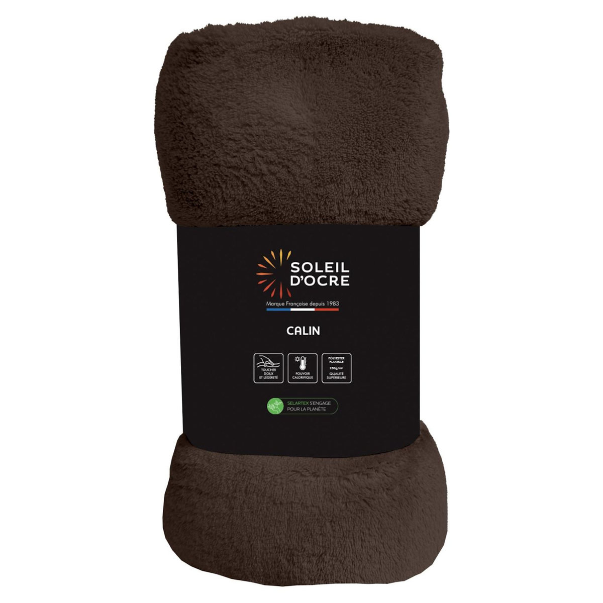 SOLEIL D'OCRE Couverture, Plaid en flanelle CALIN par Soleil d'Ocre