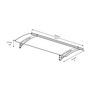Voir la diapositive 3 : Canopia by PALRAM Marquise - Anthracite - 91-5x150-5cm - AQUILA 1500