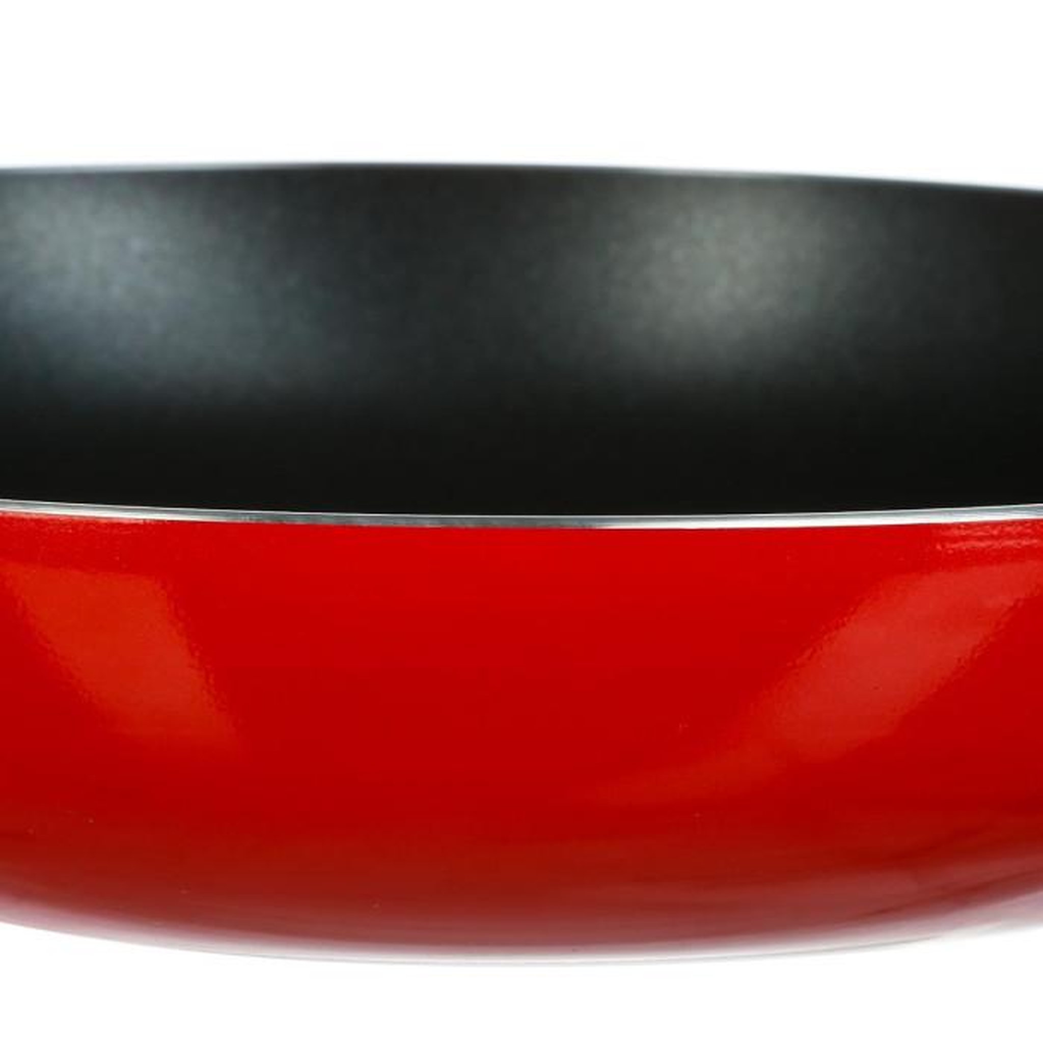 Voir la diapositive 2 : FIVE Poêle en Aluminium  Essentielle  26cm Rouge