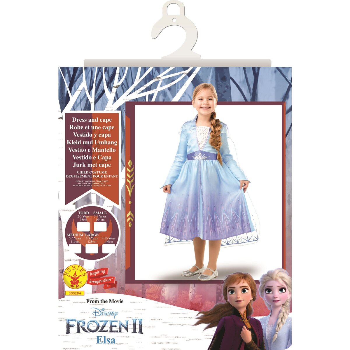 RUBIES Déguisement classique Elsa taille 7/8 ans - La reine des neiges