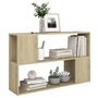 Voir la diapositive 5 : VIDAXL Bibliotheque Chene Sonoma 100x24x63 cm Bois d'ingenierie