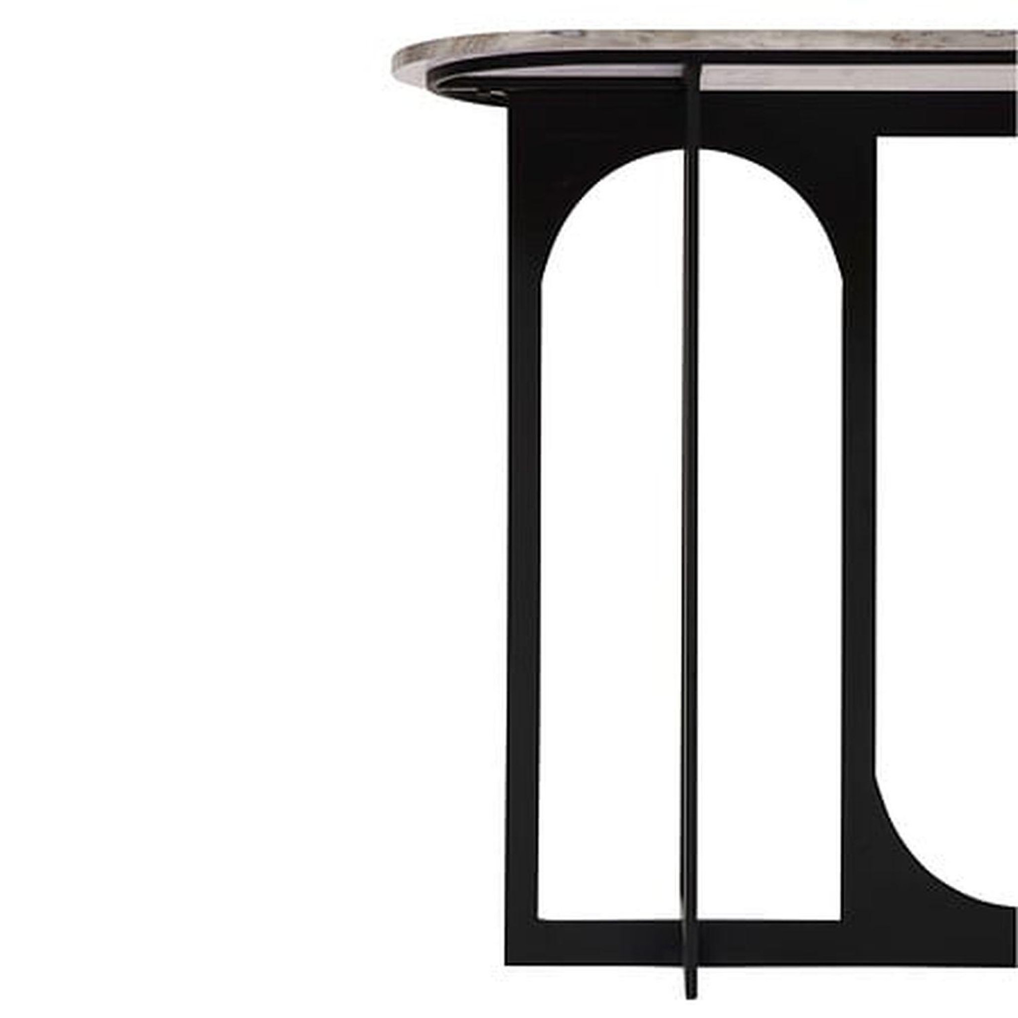 Voir la diapositive 2 : ATMOSPHERA Console design effet marbre tusco - noir