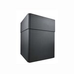 Eda Pot de fleur carré Carel gris anthracite 39 x 39 x 39 cm - Eda