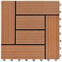 Voir la diapositive 4 : VIDAXL Carreaux de terrasse 22 pcs 30 x 30 cm 2 m^2 WPC Marron