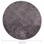 VIDAXL Tapis lavable antiderapant φ120 cm gris
