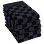 Voir la diapositive 4 : VIDAXL Ensemble de serviettes 10 pcs noir et gris coton