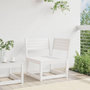 Voir la diapositive 3 : VIDAXL Canape d'angle de jardin blanc 73x73x78cm bois pin massif