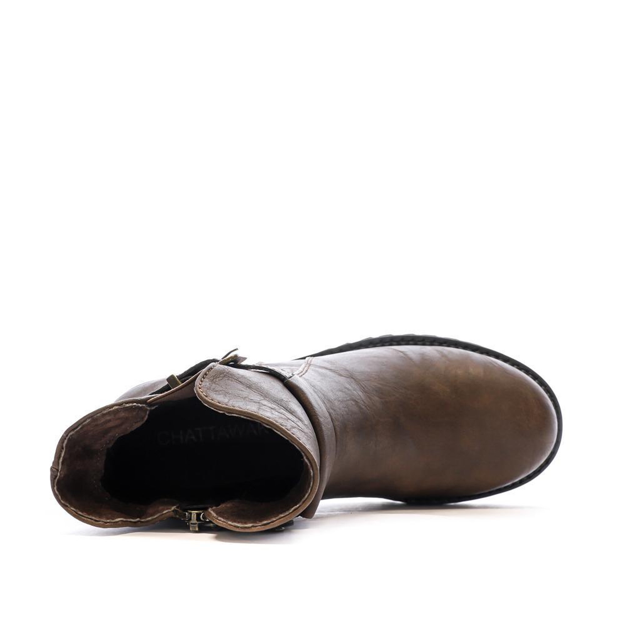 Voir la diapositive 4 : CHATTAWAK Bottines marron femme chattawak toya