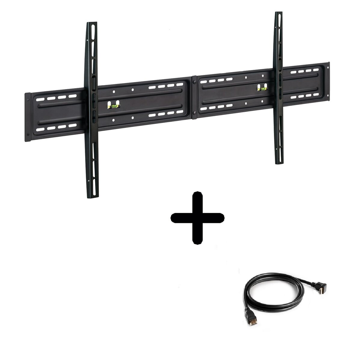 MELICONI Kit 4 support fixe + câble HDMI - Support mural