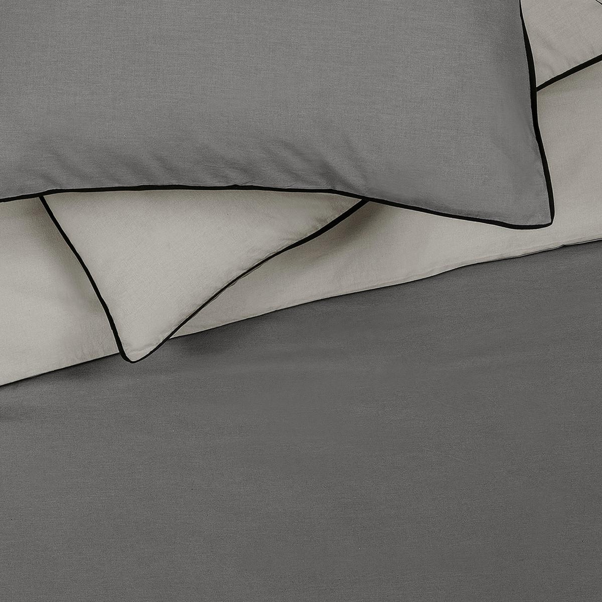 Voir la diapositive 4 : FUTURE HOME Parure de lit double bicolore