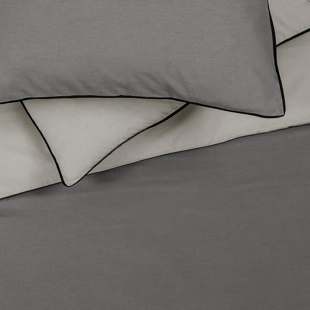 FUTURE HOME Parure de lit double bicolore