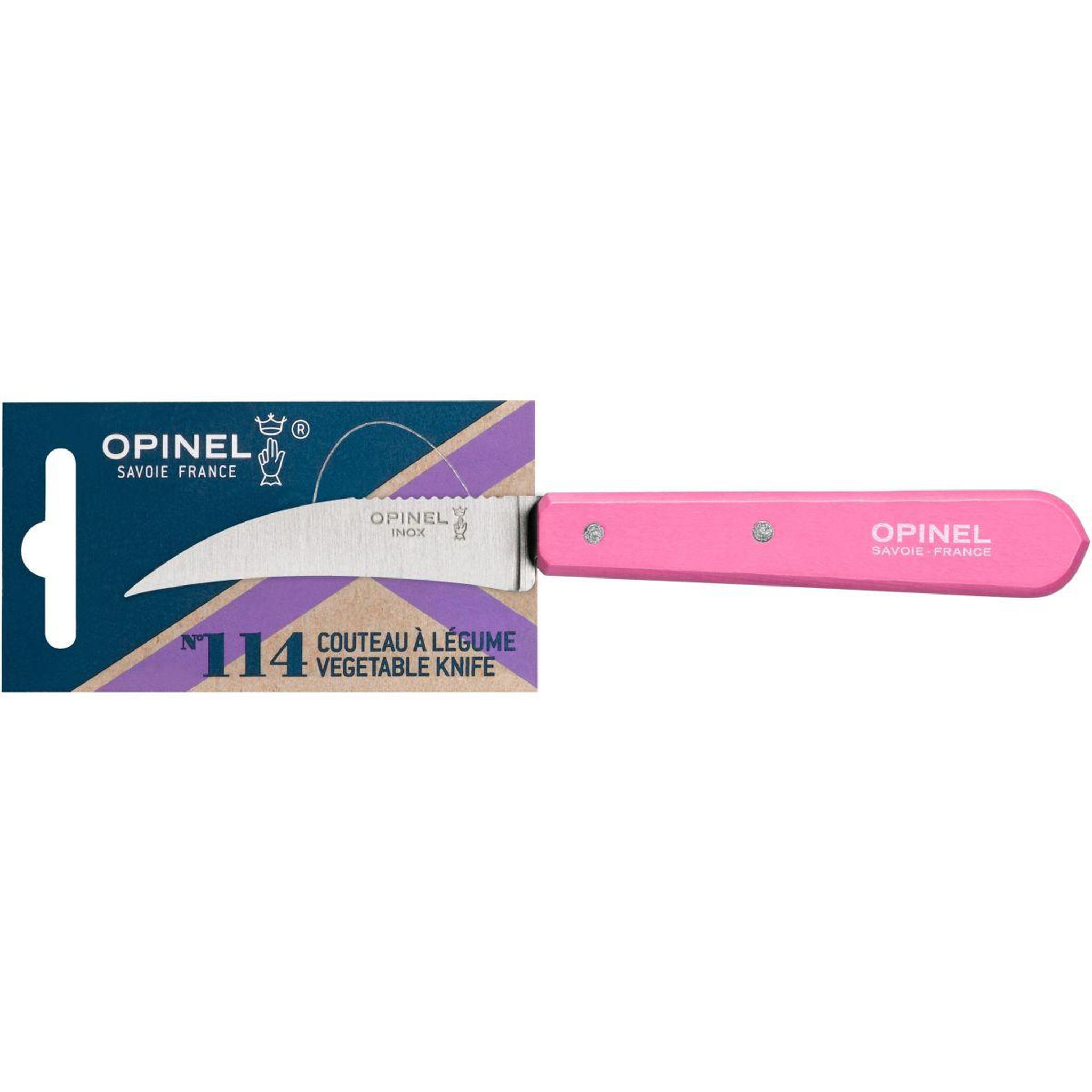 Opinel Couteau à légumes No114 fuchsia