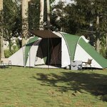 VIDAXL Tente familiale a dome 6 personnes vert impermeable