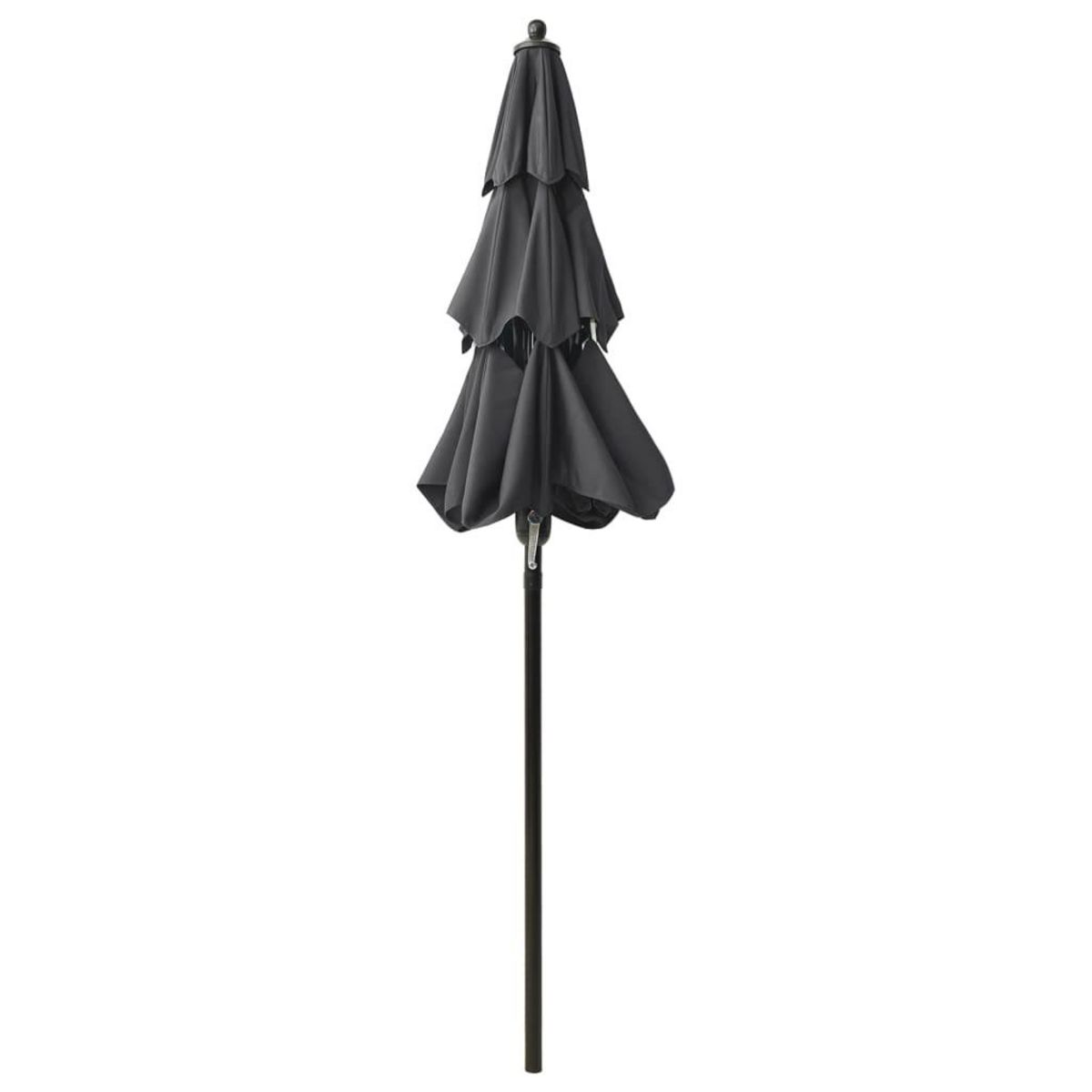 VIDAXL Parasol de jardin a 3 niveaux avec mat en aluminium anthracite