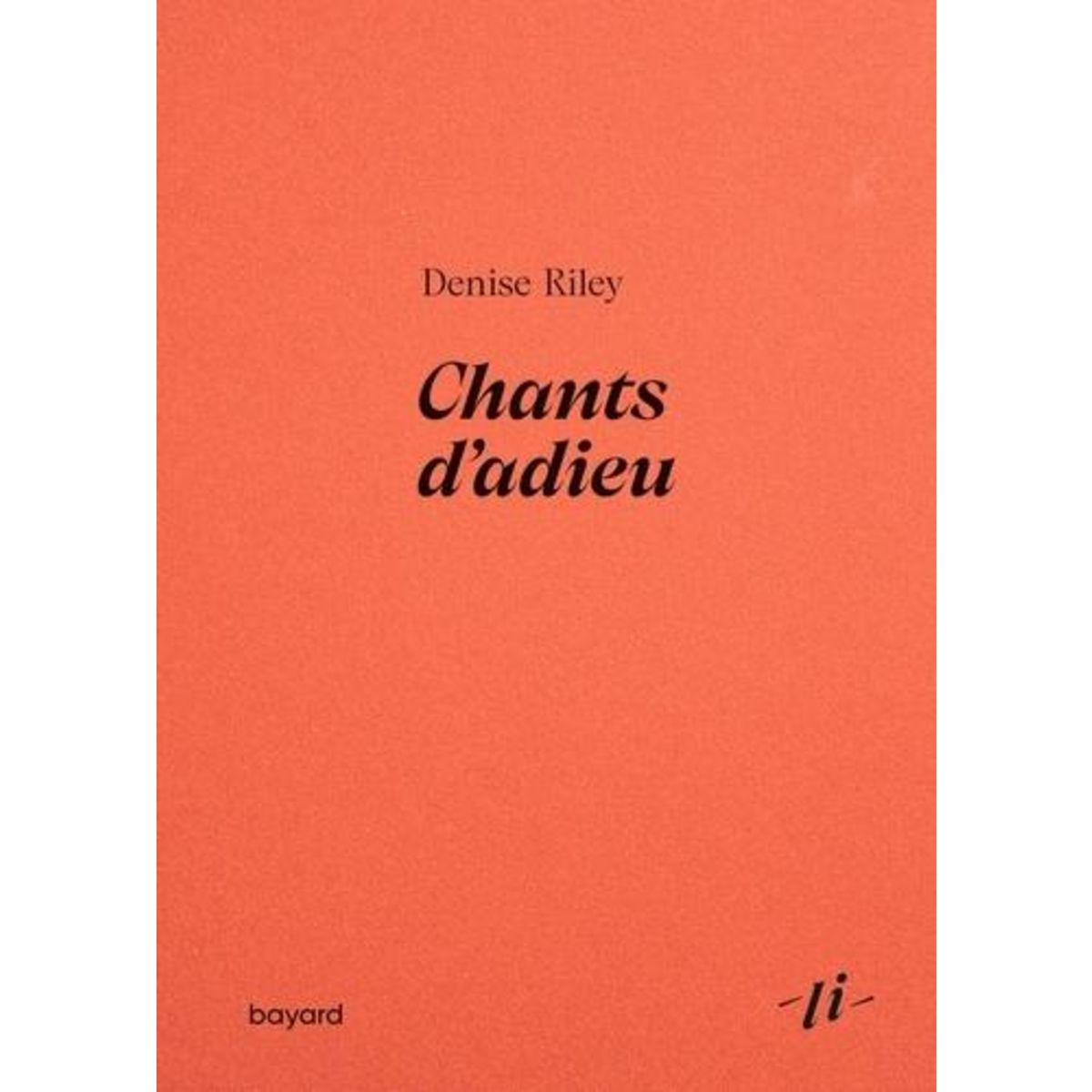 CHANTS D'ADIEU, Riley Denise pas cher - Auchan.fr