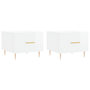 Voir la diapositive 2 : VIDAXL Tables basses 2 pcs blanc brillant 50x50x40cm bois d'ingenierie