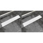 Voir la diapositive 1 : VIDAXL Drain de douche lineaire 2 pcs 630 x 140 mm Acier inoxydable