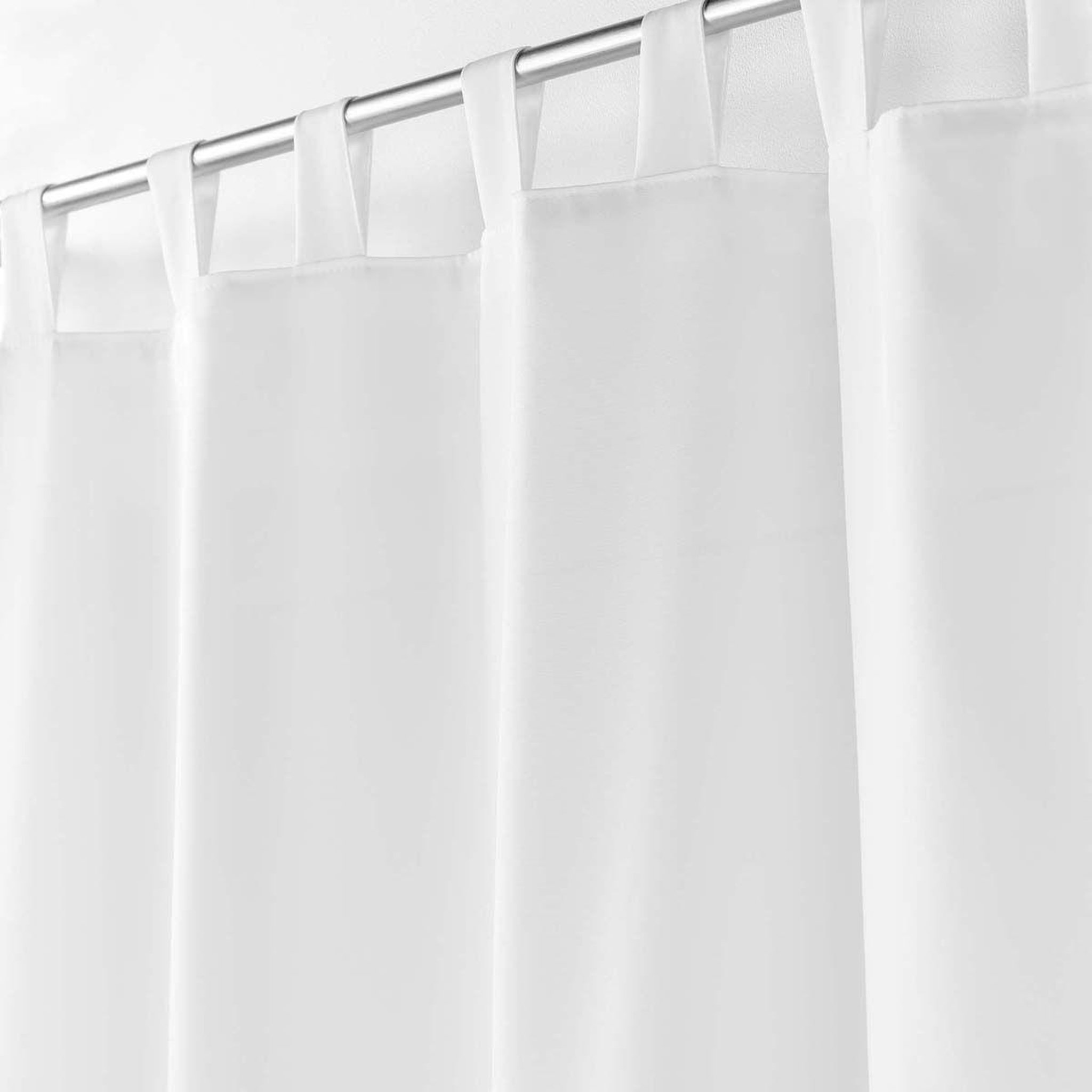 Voir la diapositive 2 : Douceur d'Intérieur Rideau à passants  essentiel  140x260cm blanc