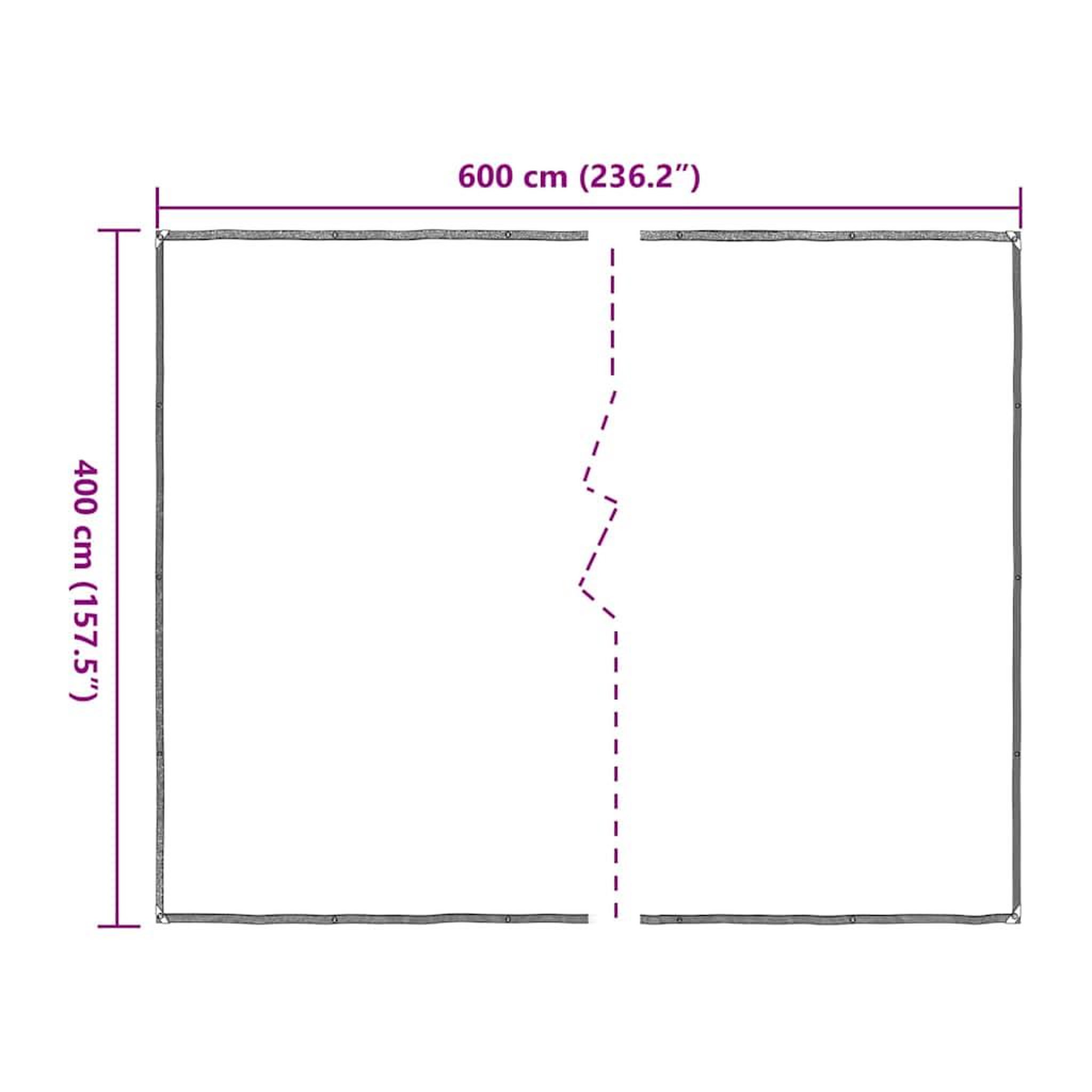 Voir la diapositive 6 : VIDAXL Bache transparente avec œillets 4x6 m polyethylene