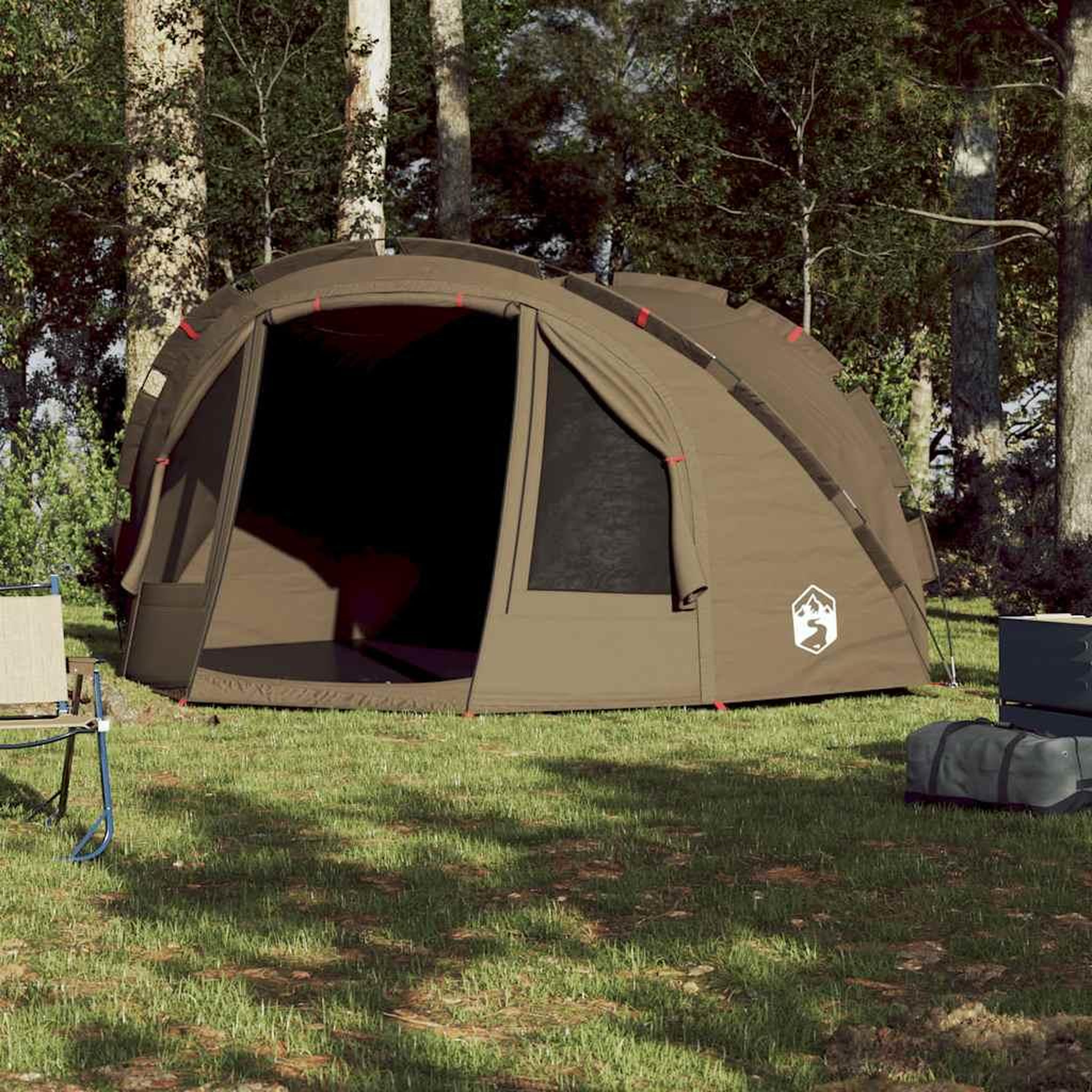 Voir la diapositive 3 : VIDAXL Tente de peche 4 personnes vert olive impermeable
