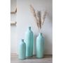 Voir la diapositive 3 : Paris Prix Vase Bouteille Déco  Justine  60cm Bleu