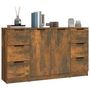 Voir la diapositive 4 : VIDAXL Buffets 3 pcs Chene fume Bois d'ingenierie