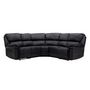 Voir la diapositive 1 : Paris Prix Canapé d'Angle de Relaxation  Saranda  338cm Noir