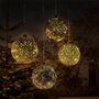 LUXFORM Luxform Lampe suspendue a LED a piles Ball Diamonds Dore
