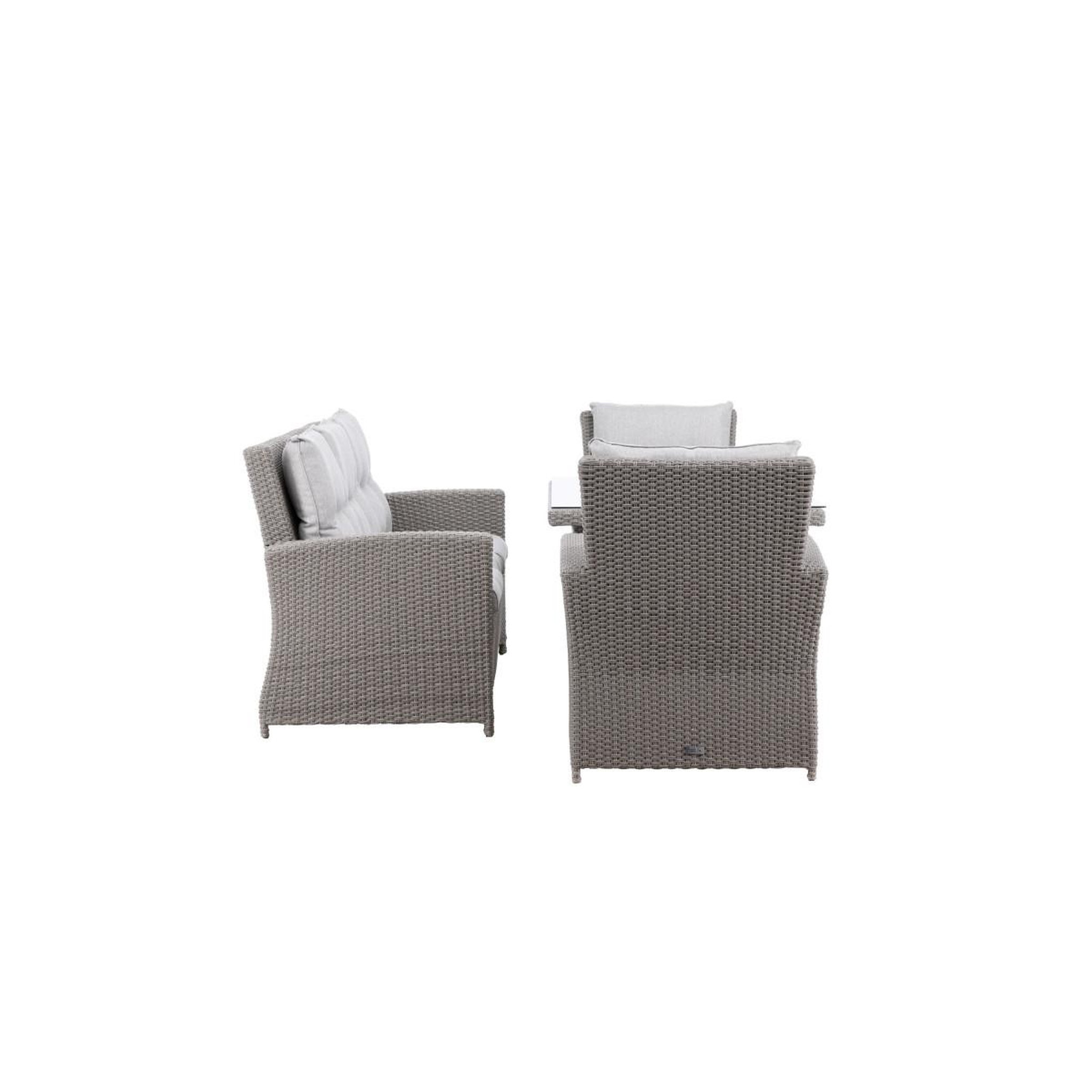 Voir la diapositive 4 : Paris Prix Salon repas de jardin 5 places  brentwood  186cm gris