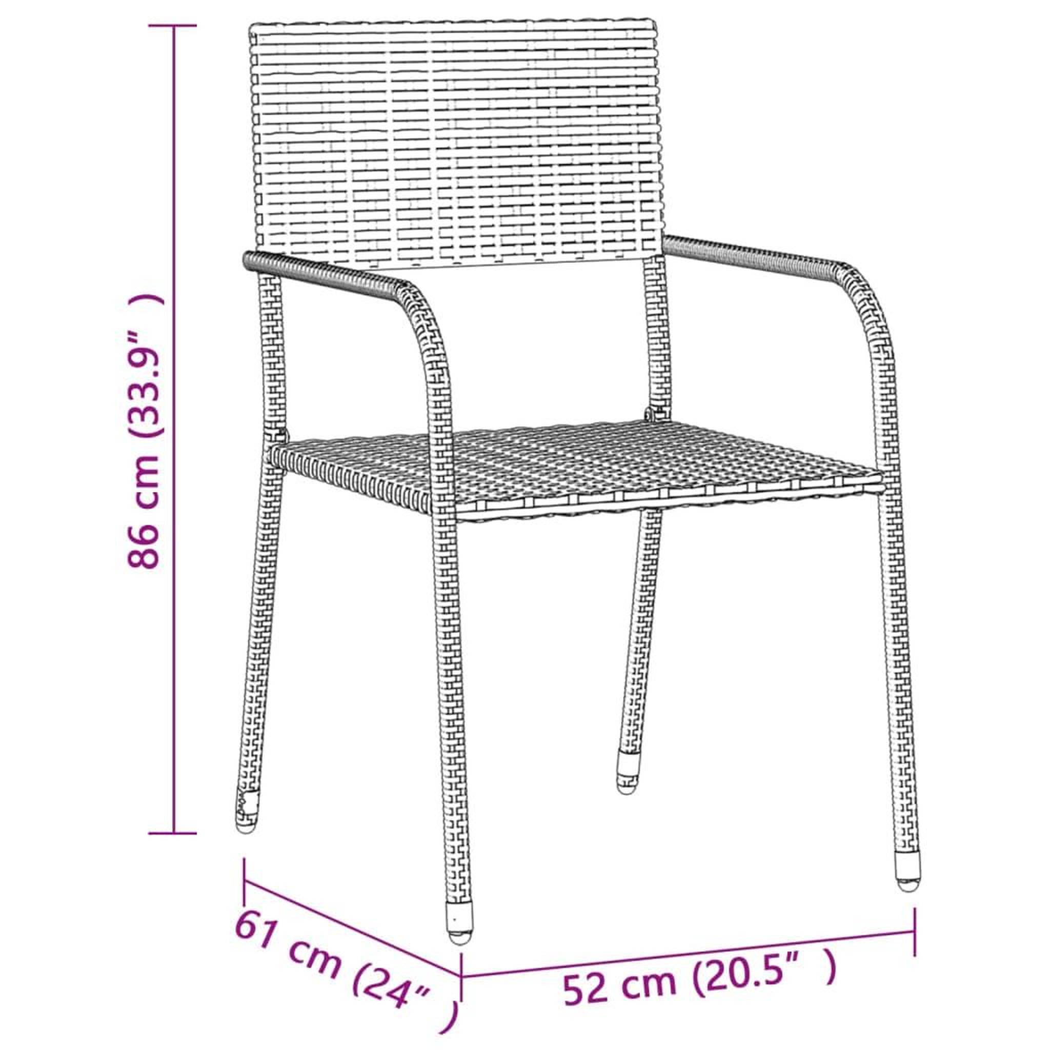 Voir la diapositive 6 : VIDAXL Mobilier a dîner d'exterieur 7 pcs Resine tressee Gris