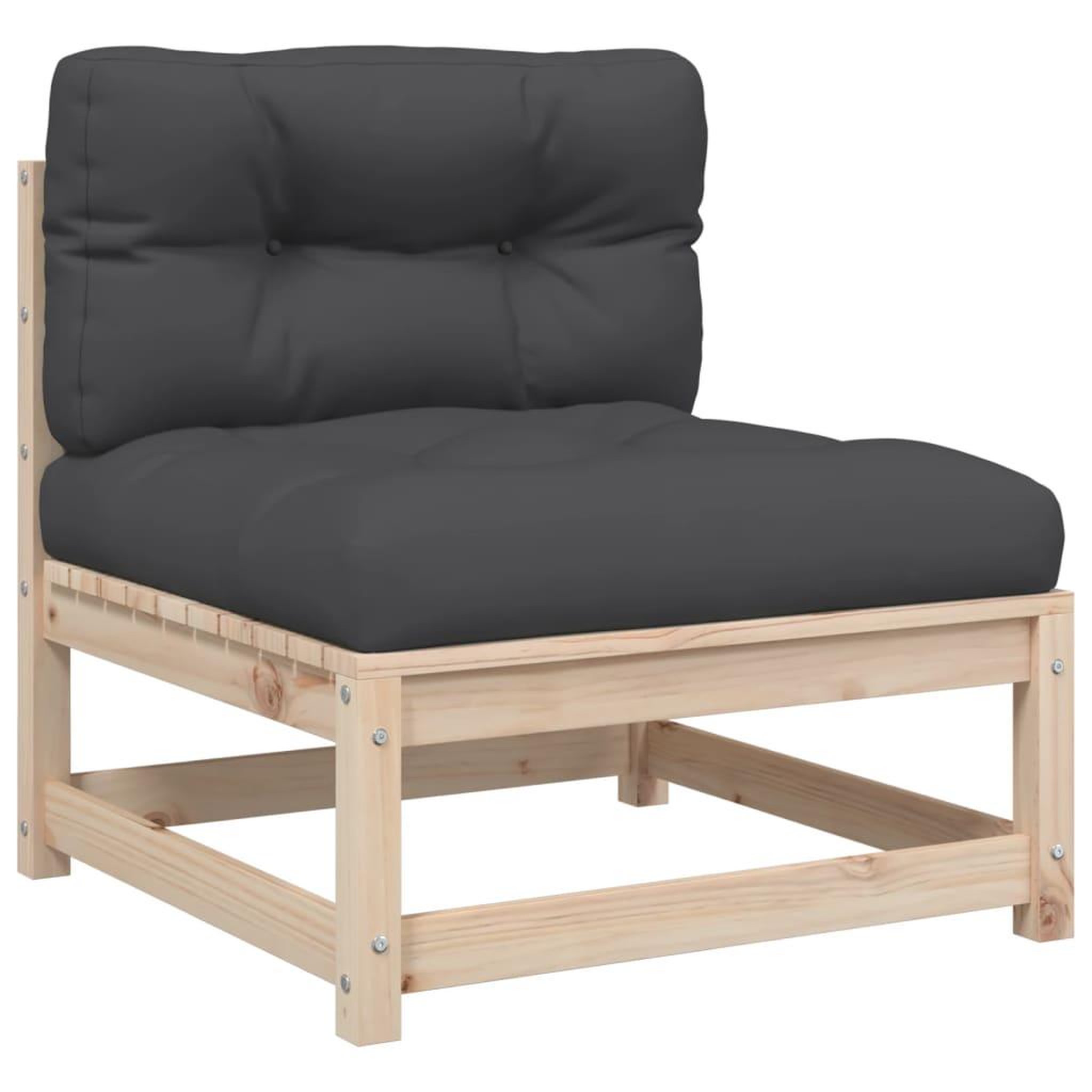 Voir la diapositive 4 : VIDAXL Salon de jardin 10 pcs avec coussins bois de pin massif