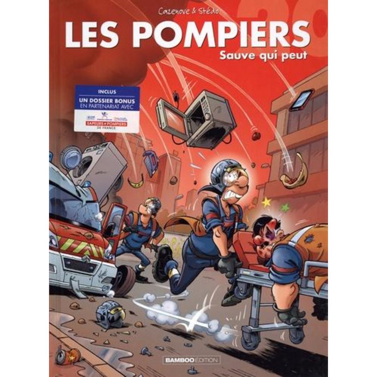 LES POMPIERS TOME 20 : SAUVE QUI PEUT. AVEC UN DOSSIER BONUS EN PARTENARIAT AVEC LES SAPEURS-POMPIERS DE FRANCE, Cazenove Christophe