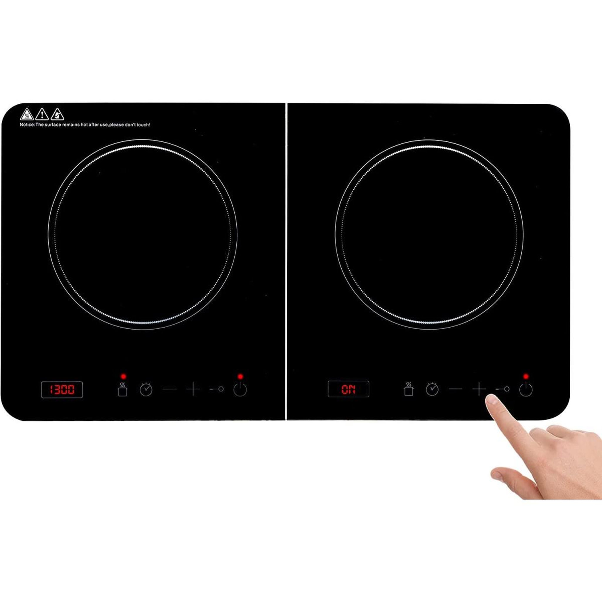 Voir la diapositive 3 : Alpina Plaque de cuisson Induction 3500W 2 feux Réchaud double Thermostat réglable 60 à 240°C ALPINA